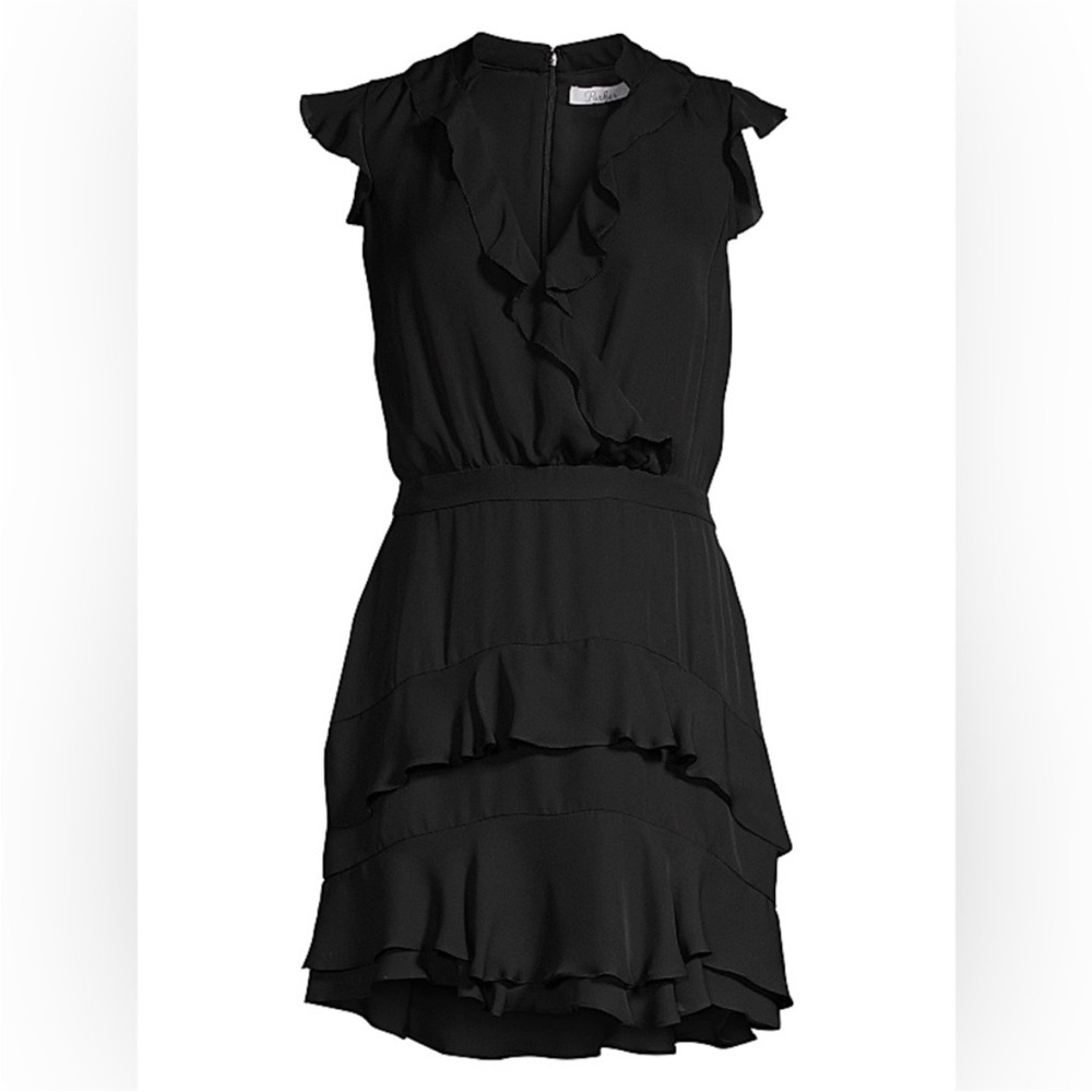 Parker Black Ruffle Mini Dress - Picture 6 of 6
